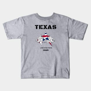 Texas, The Lone Star Fishing State Kids T-Shirt